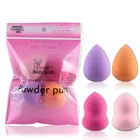 Спонж для макияжа, 4 шт., набор буферов для основы для красоты, сухая и влажная губка, спонж для пудры, жидкая основа для лица, крем