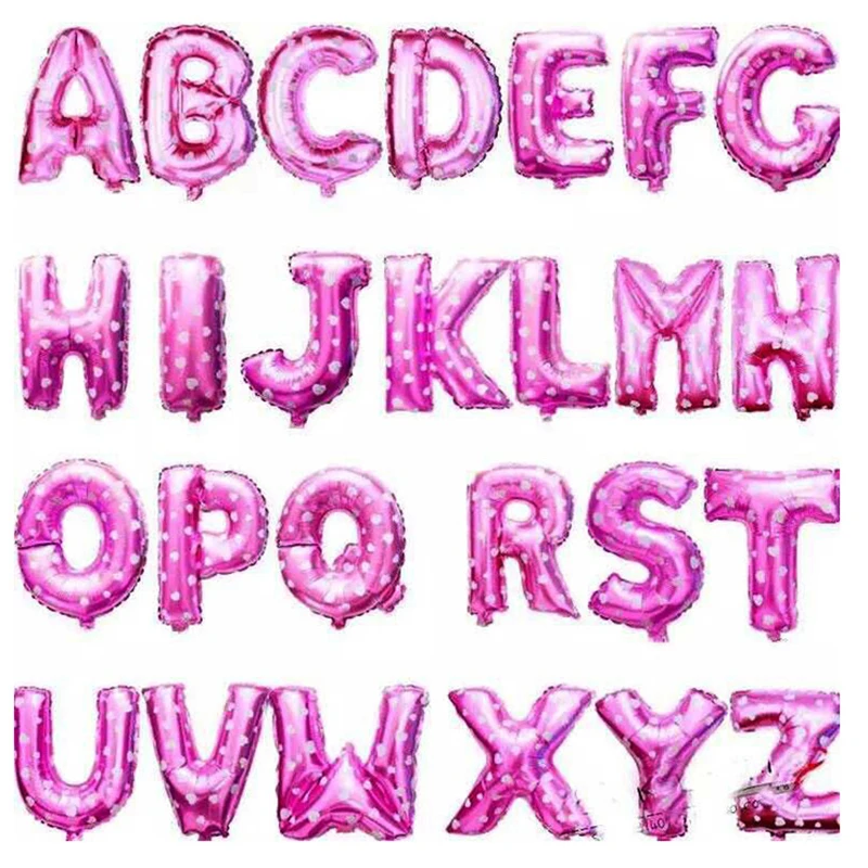 1 шт. 16-дюймовые фольгированные воздушные шары с надписями | Дом и сад