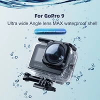 transparent diving shell box protective case waterproof frame housing for gopro hero9 max lens sports camera accessories