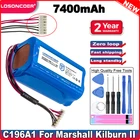 Аккумулятор LOSONCOER 7400 мАч C196A1,TF18650-3200-4S2PA для батарей Marshall Kilburn II V2