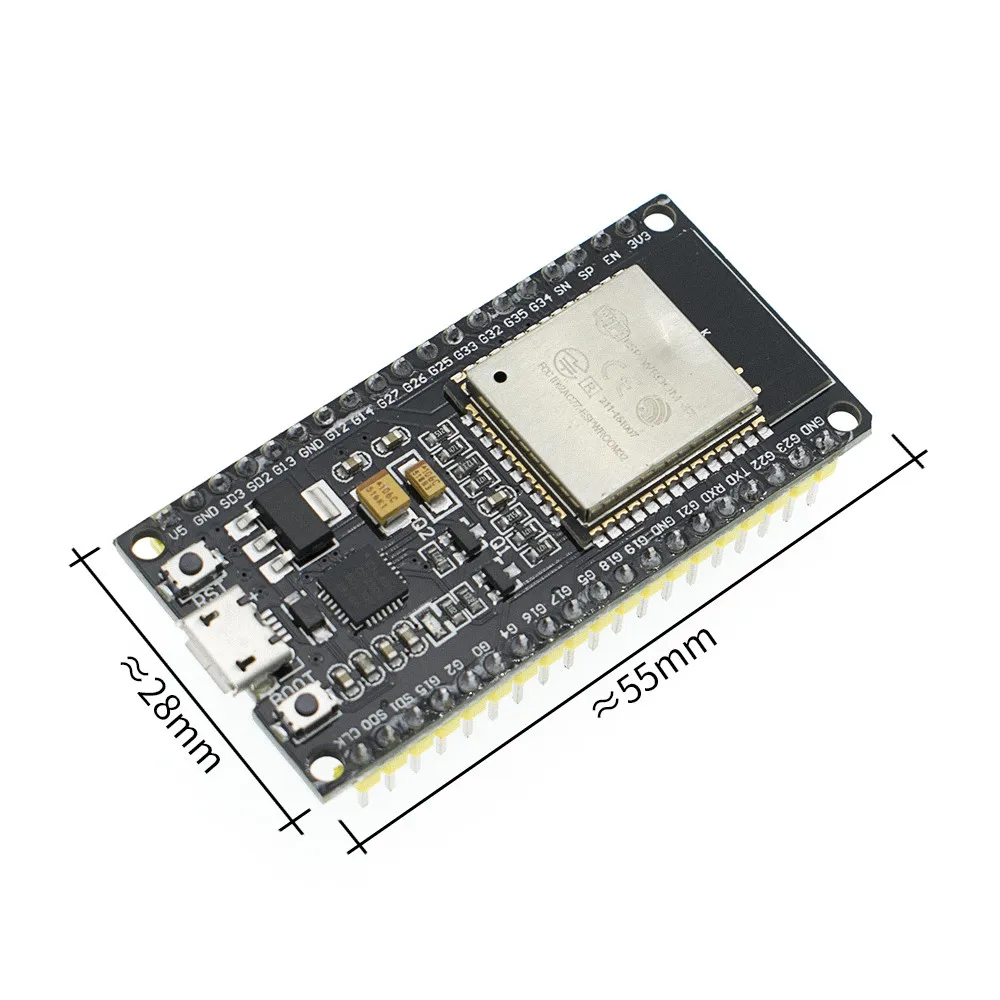 Зеленый 10 шт. ESP32 ESP32S ESP-32S CP2102 беспроводной WiFi Bluetooth макетная плата Micro USB двухъядерный усилитель мощности фильтр Модуль - Цвет: Зеленый