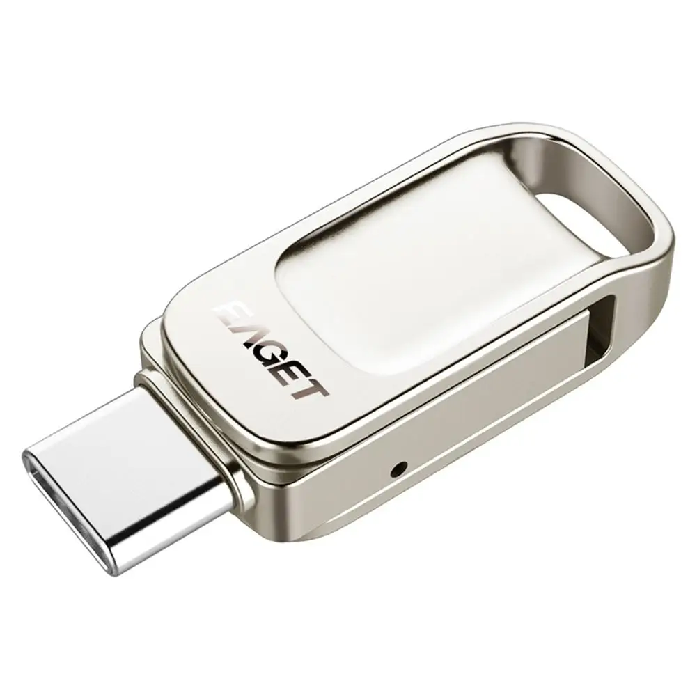 

Eaget CU31 OTG USB3.1 Flash Drive Mini Flash Disk Type-C High Speed Pendrive 32G 64G 128G Type-C Interface USB Flash Drives