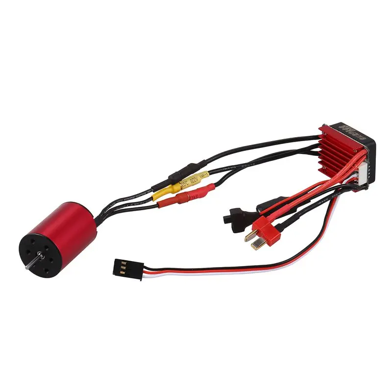 

SURPASS HOBBY S2435 4500KV Sensorless Brushless Motor and 25A Brushless ESC Combo Set for 1/16 1/18 RC Car Truck Parts