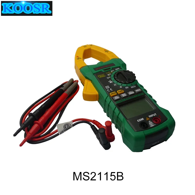 Цифровой мультиметр зажим MASTECH MS2115B тестер с USB для измерения частоты напряжения