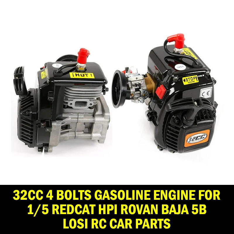 Rovan бензиновый грузовик 32CC 4 болта двигатель для 1/5 Redcat HPI Baja 5b LOSI Запчасти радиоуправляемых автомобилей