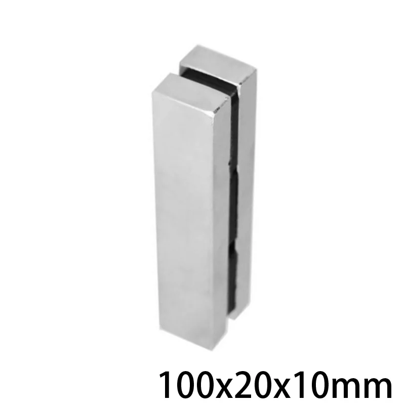 1/2/3PCS 100x20x10 Block Powerful Magnets Longest Sheet Neodymium Magnet 100x20x10mm Strong Permanent NdFeB 100*20*10 mm | Обустройство