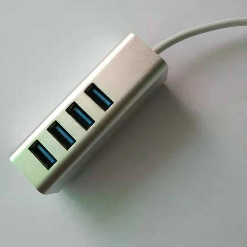 

High Efficiency Hub Splitter USB3.0 Hub Aluminum Alloy Shell USB Hub 4 Port Efficient Splitter One For Four External Hard Drives