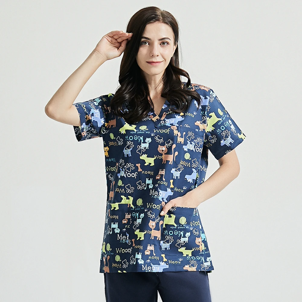 Зоомагазин рабочая одежда модного дизайна для женщин костюм в стиле с короткими