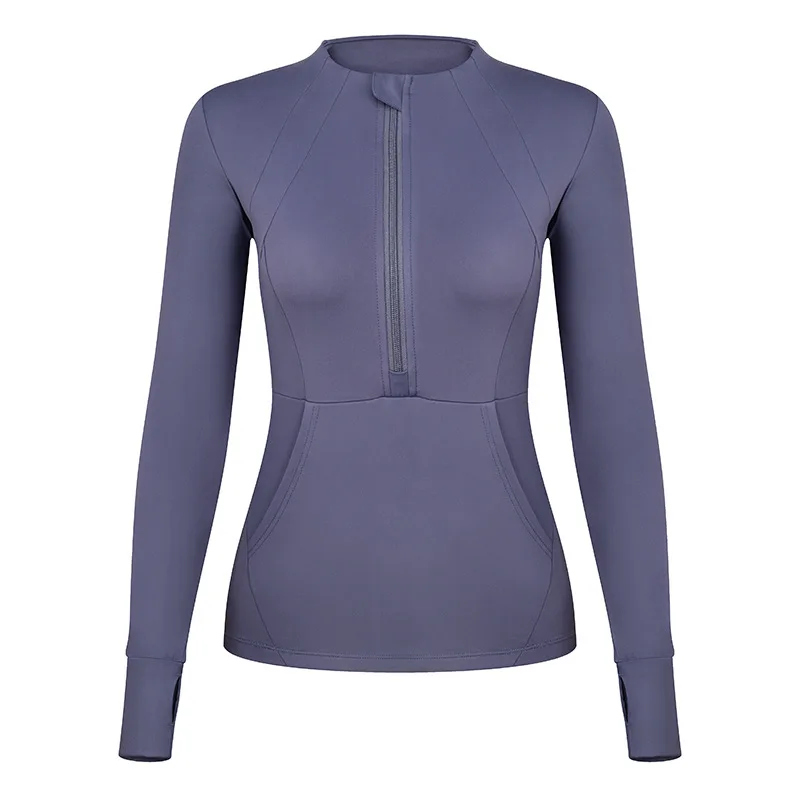 Женские спортивные облегающие рубашки с длинным рукавом пальто для фитнеса