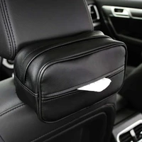 car seat back paper organizer leather car sun visor tissue case back seat hanging paper holder organizers bag 1pc