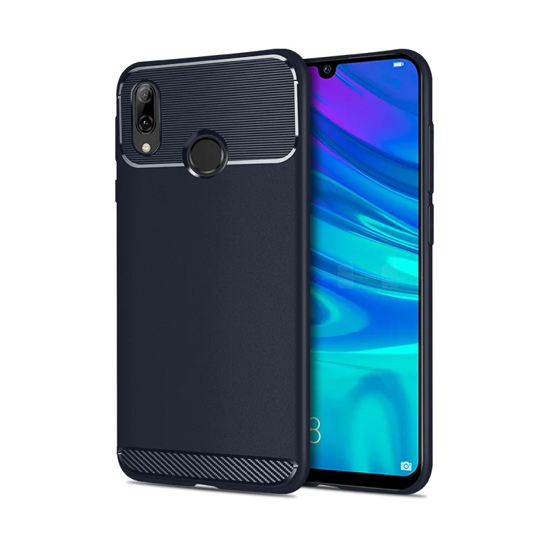Роскошный мягкий силиконовый чехол из ТПУ для телефона huawei P20 Lite P30 Pro honor 10 Lite mate 20 Lite Nova 3i Y7 Pro противоударный чехол - Цвет: Тёмно-синий