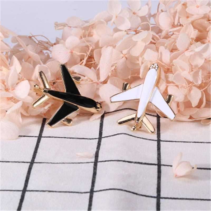 Горячие броши в виде самолета заколка эмаль самолет булавки подарки для друга