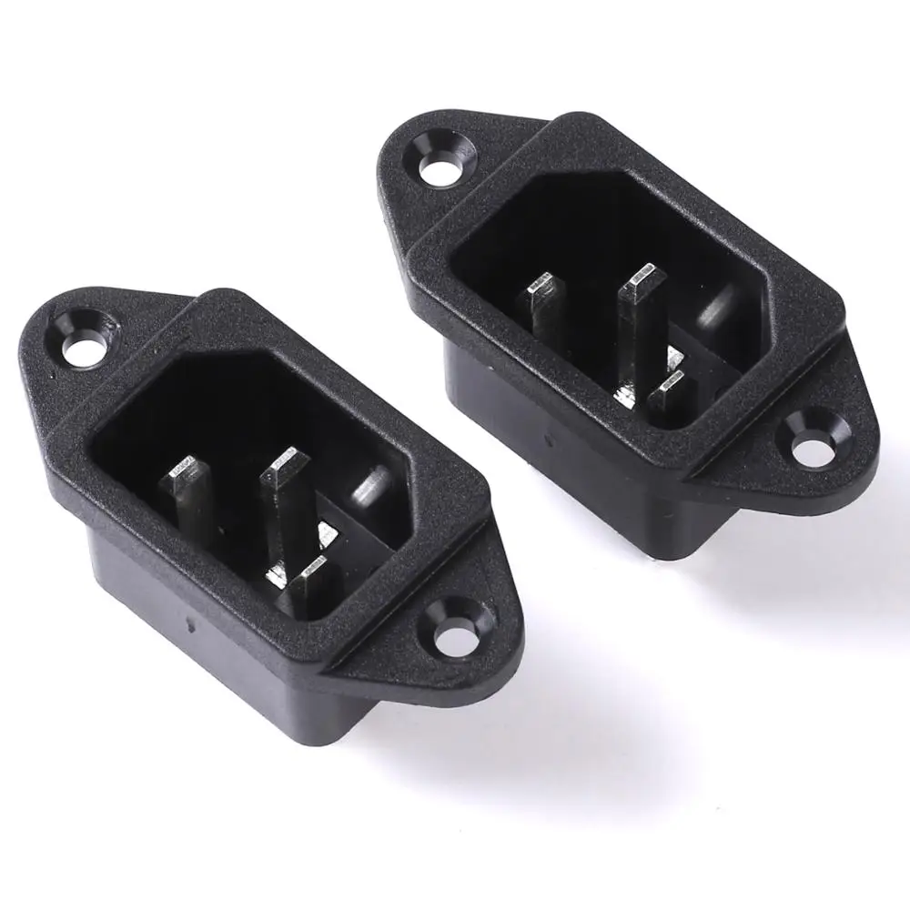 LZ-14-1 AC 250V 10A аудио черный 3 контакта IEC320 C14 Входная розетка