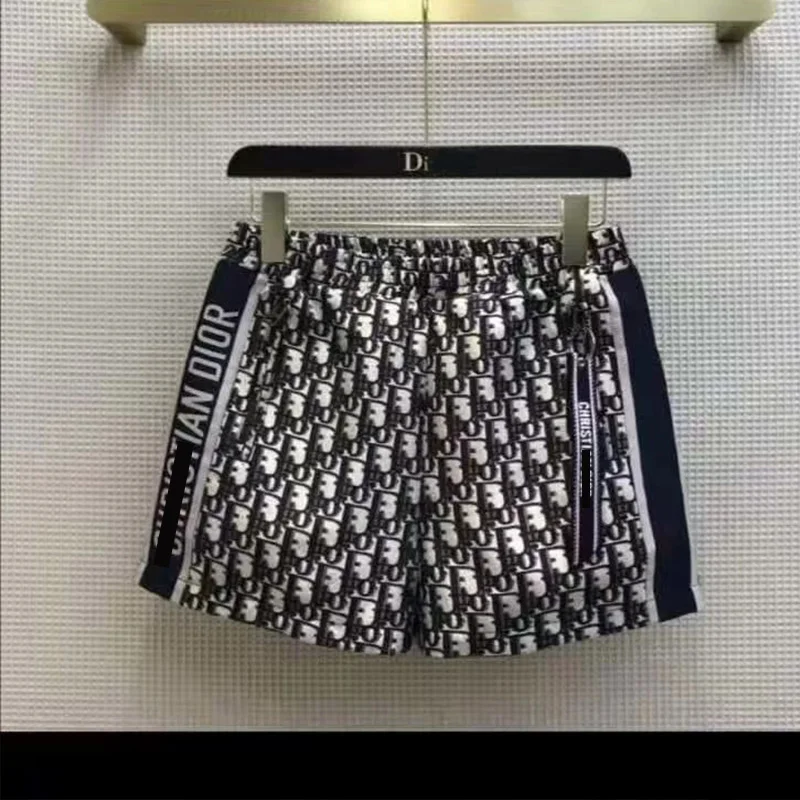 

2021 Early Spring BF Style Loose Men's and Women's Same Style Printed Pullover Trousers and Shorts Three-Piece Fashion Brand