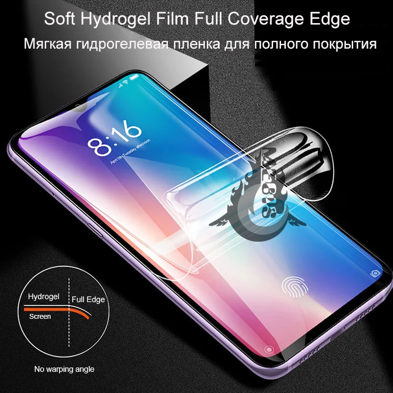 

3P Hydrogel Film Screen Protector for Redmi Note 10 9 8 K20 K30 k40 Pro Protective Film for Xiaomi Mi 10 Lite Mi 9 9T Pro 9 se