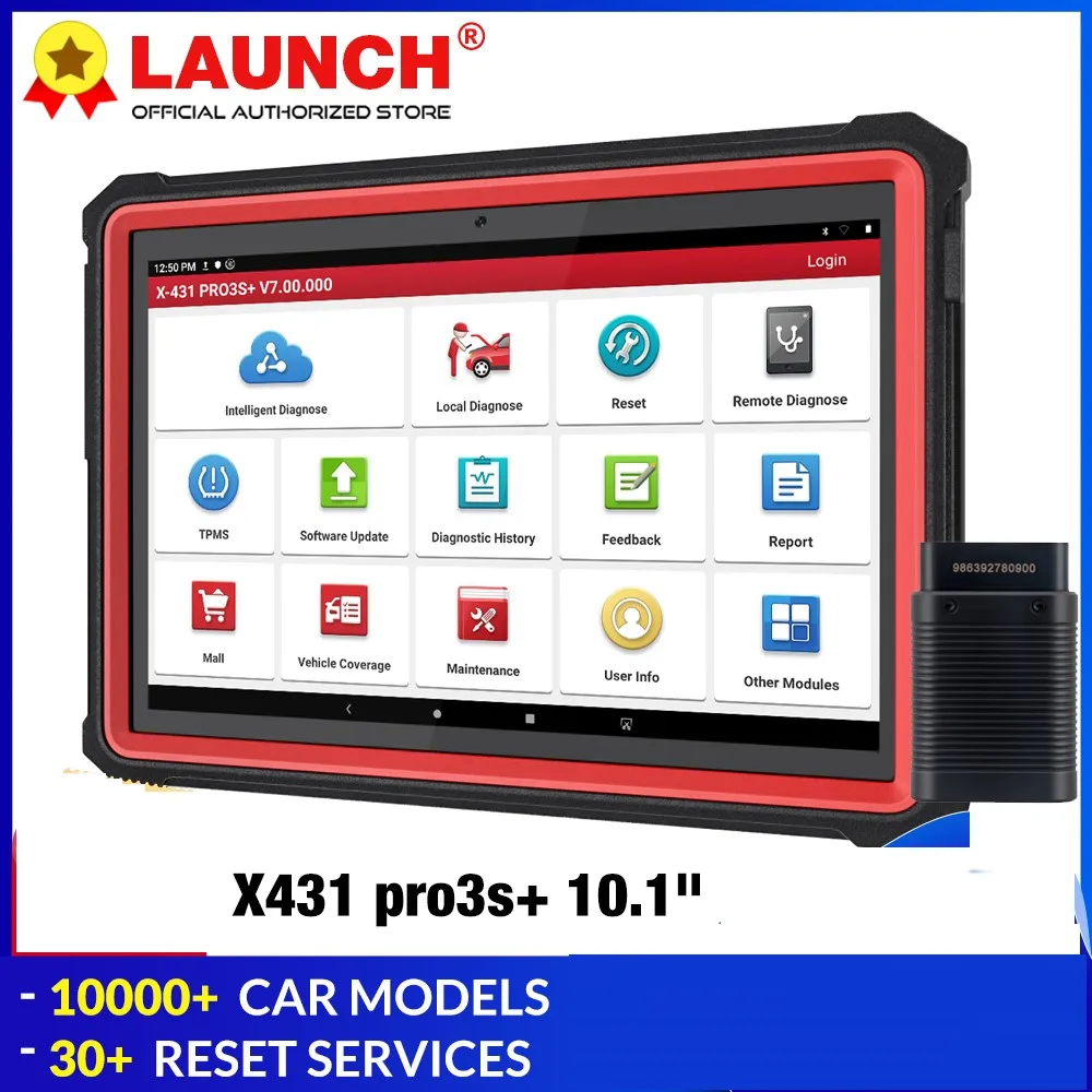 Запуск X431 pro3s + 10 1 &quotдюймовый OBD2 диагностический инструмент автомобильной OBDII