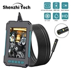 P40 двойной объектив беспроводной Эндоскоп камера 1080P Инспекционная камера промышленный бороскоп 4,3 дюйма IP68 водонепроницаемый с 9LED