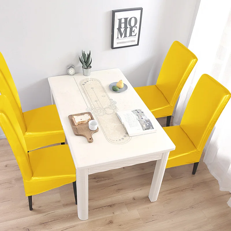 

Waterproof Universal Size Chair Cover Cheap artificial leather Seat Protector Seat Case Chair Covers For Hotel Living Room