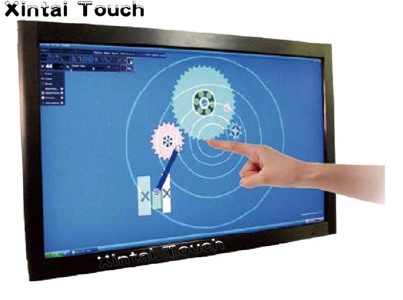 

Xintai сенсорный 50-дюймовый инфракрасный сенсорный экран многослойный комплект 6 точек ИК сенсорный экран Рамка для ЖК-стола, киоска и т. д.