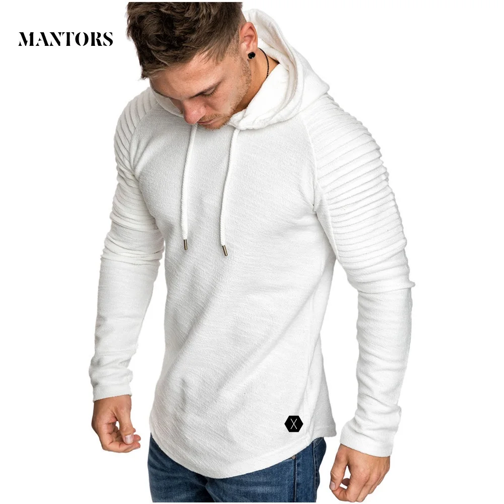 Новые мужские толстовки флисовые повседневные брендовые с капюшоном пуловеры