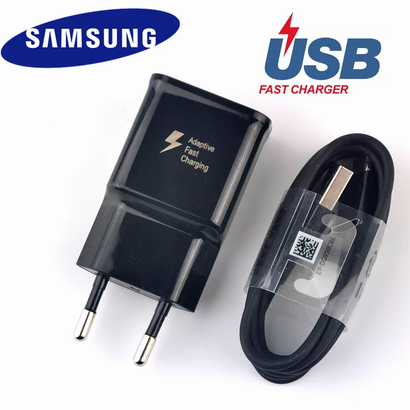 

Samsung Galaxy EU Fast Charger Original 15W EU Adapter Quick Charge Type C Cable For Galaxy S10 A50 S9 Plus Note 10 9 8 Plus
