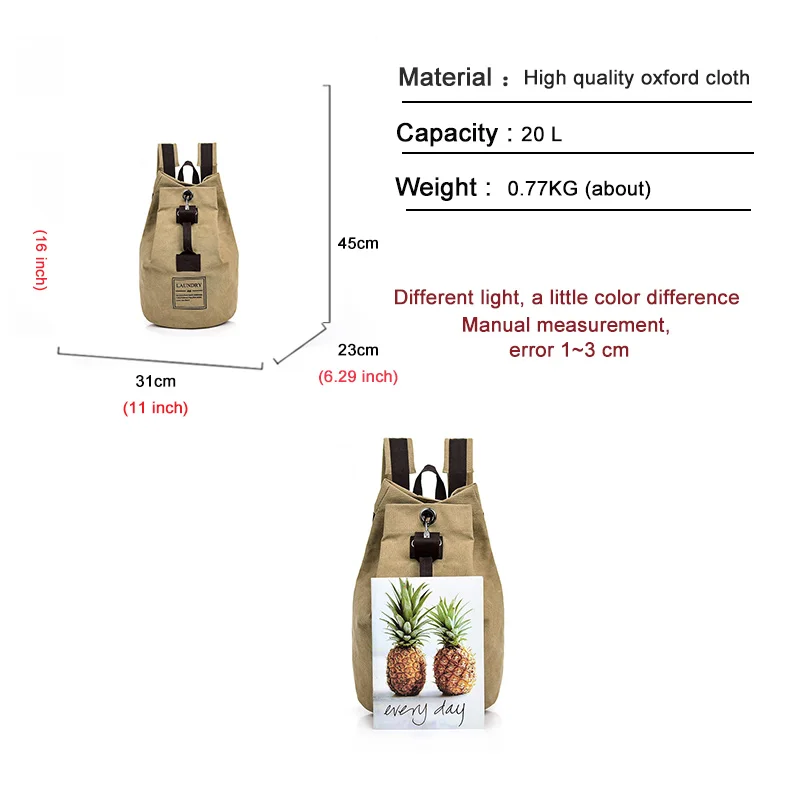 Молодежный спортивный рюкзак качественный холщовый для отдыха на открытом