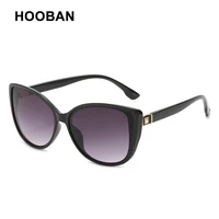 hooban brand designer cat eye sunglasses women vintage light weight sun glasses for female fashion gradient outdoor eyeglasses
