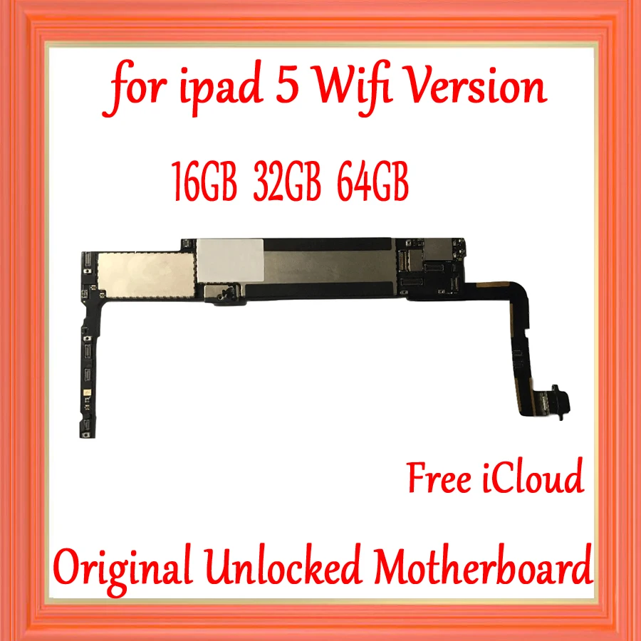 Материнская плата для ipad 5 версия Wi Fi + 3G с чипами 100% оригинальная