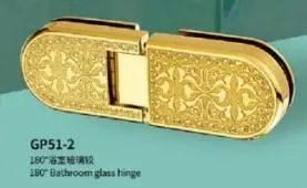 180 degree hinge Все латунные стеклянные зажимы для душевой комнаты, аксессуары для ванной комнаты, золотые бронзовые дверные ручки, набор аксессуаров - Цвет: 180 degree hinge