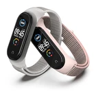 Ремешок нейлоновый для Xiaomi Mi band 6 3 5, сменный спортивный Воздухопроницаемый браслет для Miband 5 4