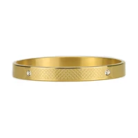 new 8mm high quality luxury stripe cz men bangle hip hop punk titanium stainless steel bracelets bangles for men jewelry