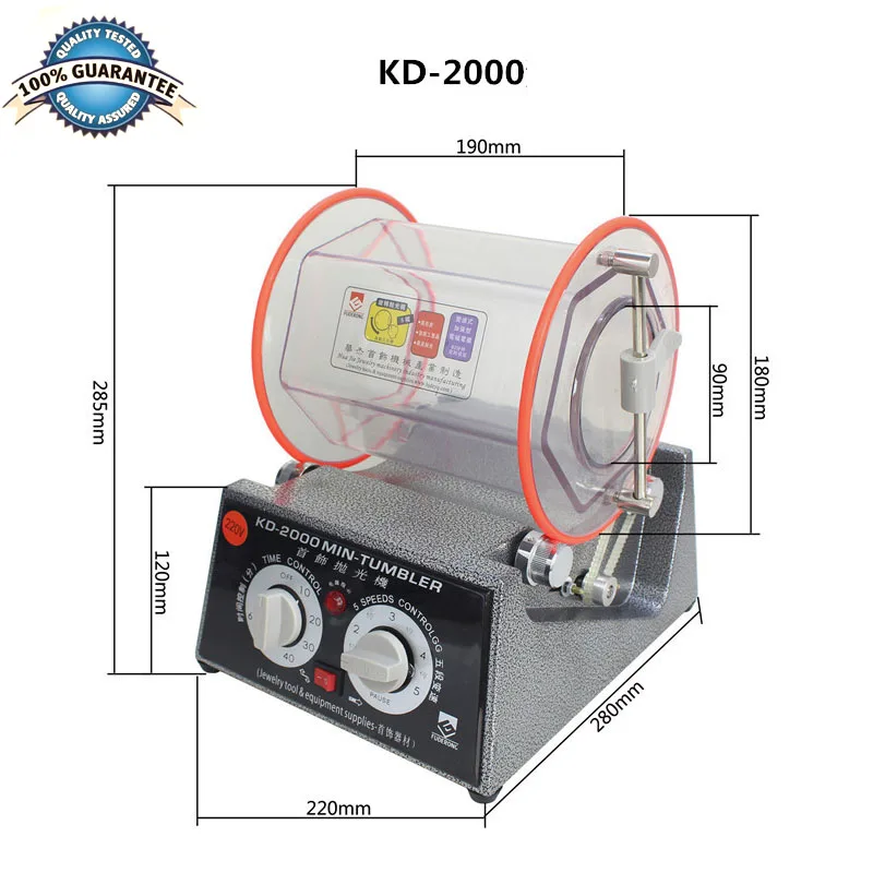 Мини ротационный массажер 3 кг для ювелирных изделий с таймером|Полировщики| |