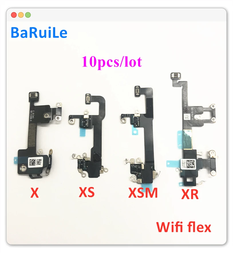 BaRuiLe 10 шт. Wifi антенна сигнала гибкий кабель лента для iPhone X XS Max XR Wi Fi сеть Wlan рабочий