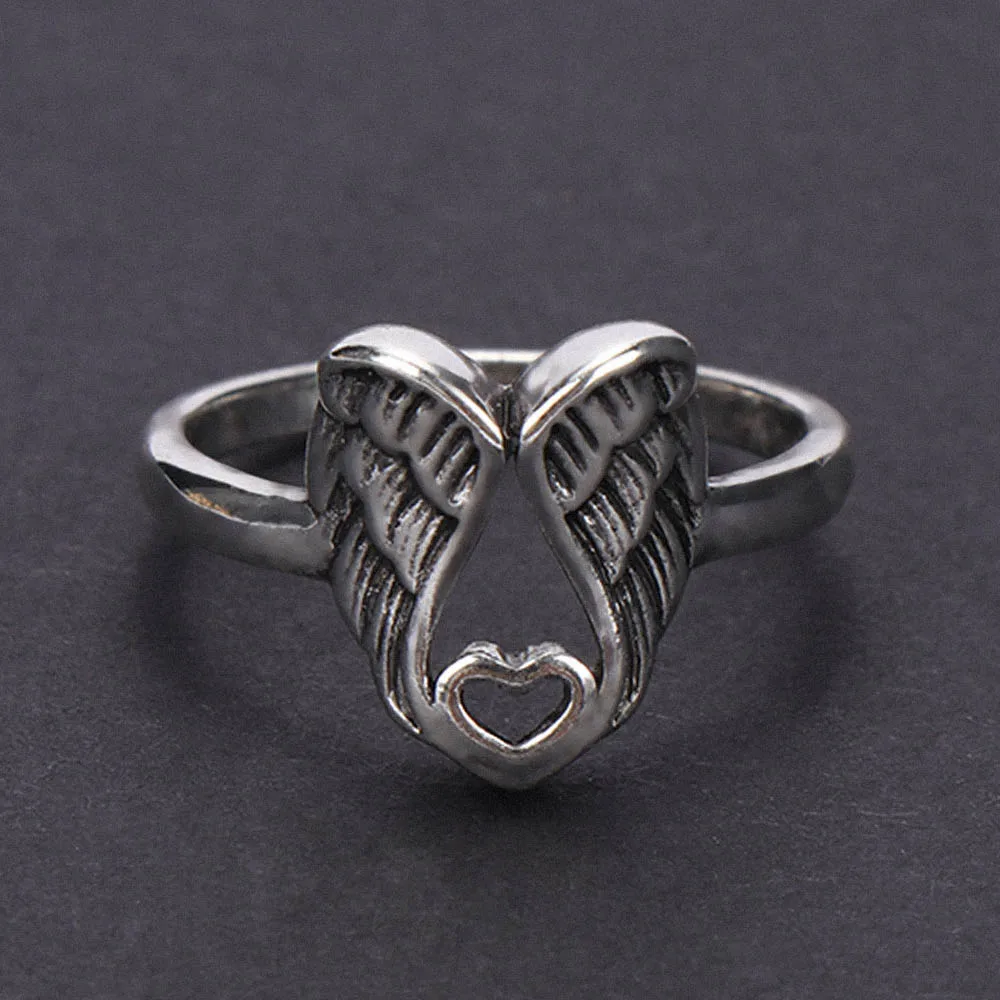 Женское кольцо из сплава женские Крылья Ангела полая форма Любовь Свадебные