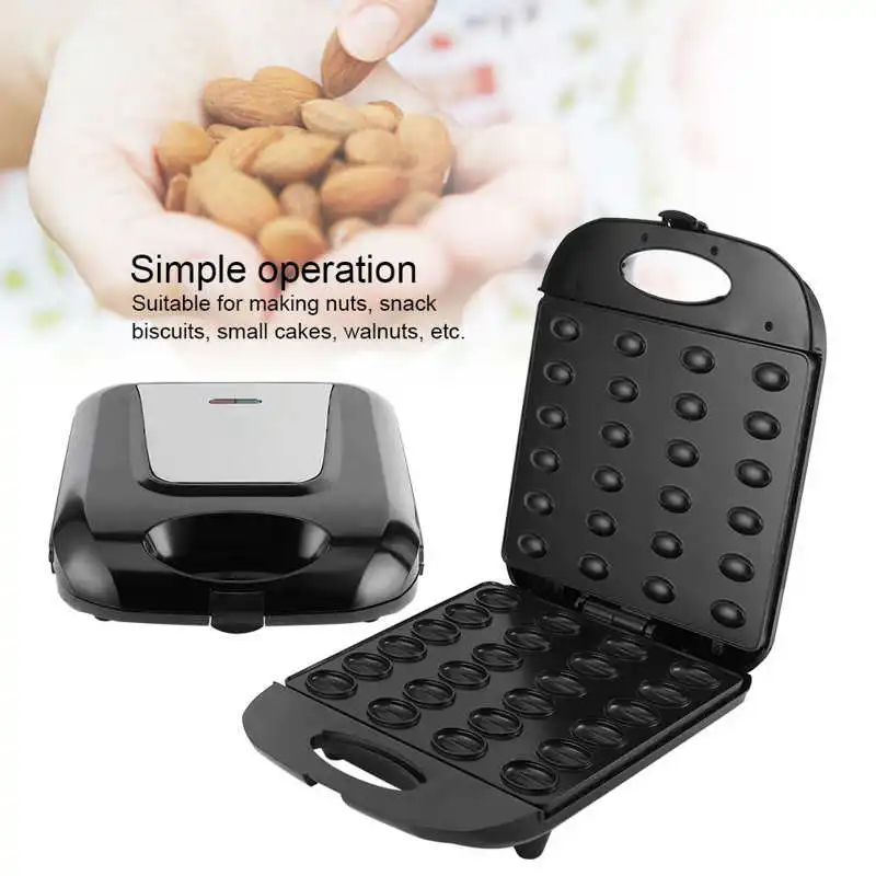 

waffle maker 1400W Double-Side Heating Electric Nut Walnut Cake Biscuits Maker Kitchen Breakfast Machine panini