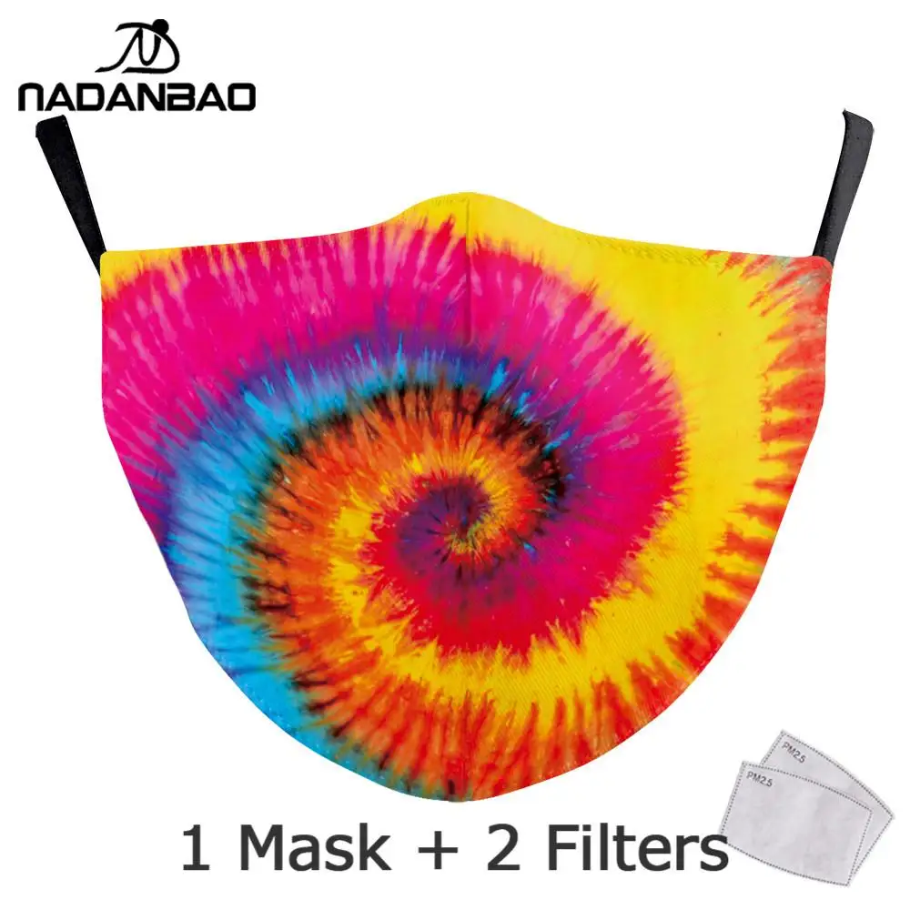 Фото Женские маски с радужным принтом NADANBAO модные для взрослых рисунком звездного Женские маски с радужным принтом NADANBAO модные для взрослых рисунком звездного