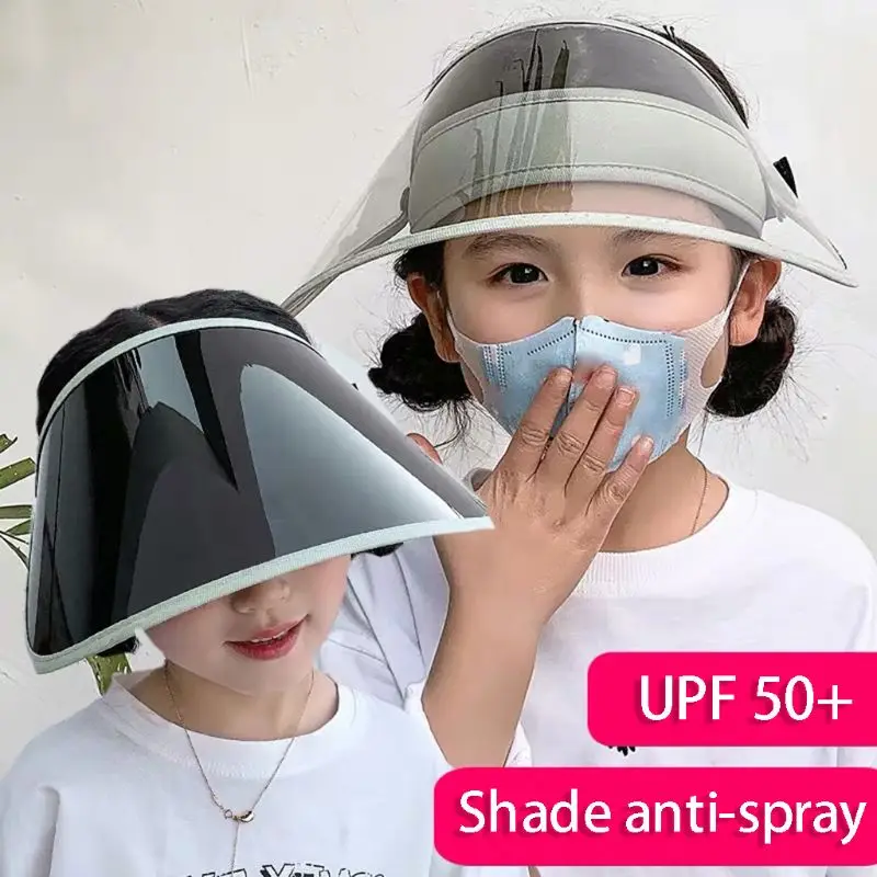 

Anti-Droplet Saliva Empty Top Hat Anti-UV Mask Safety Face Protection 45BA