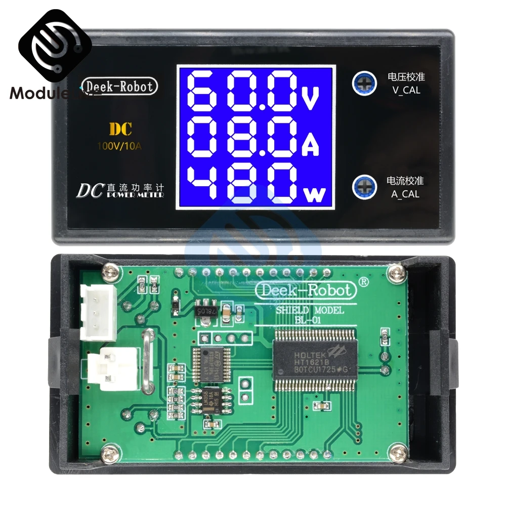 DC 0 100 в 10A 1000 Вт 28 дюймов 56 ЖК Светодиодный Мини цифровой вольтметр Wattmeter Амперметр