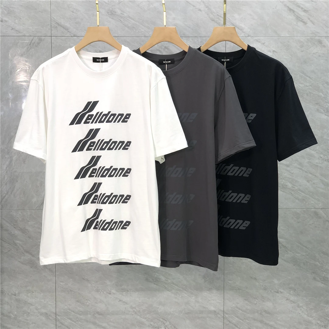 

WE11DONE Classic barrage letter logo T Shirt Men Women 1:1 High Quality Streetwear Oversize top Short Sleeve tees cotton