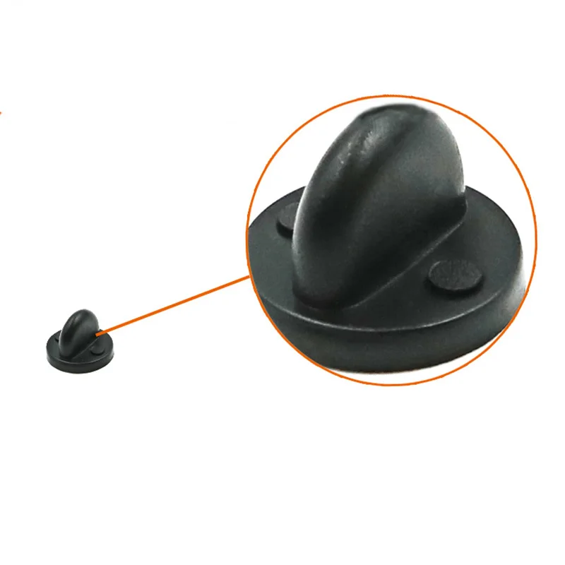 50 шт./лот металлическая/резиновая брошь застежка-Пряжка Сменные аксессуары для