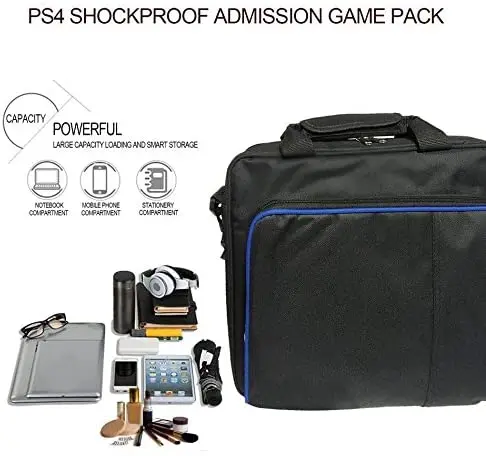 Сумка Slim Game System для PS4 / Pro портфель холщовый с плечевым ремнем и защитой консоли