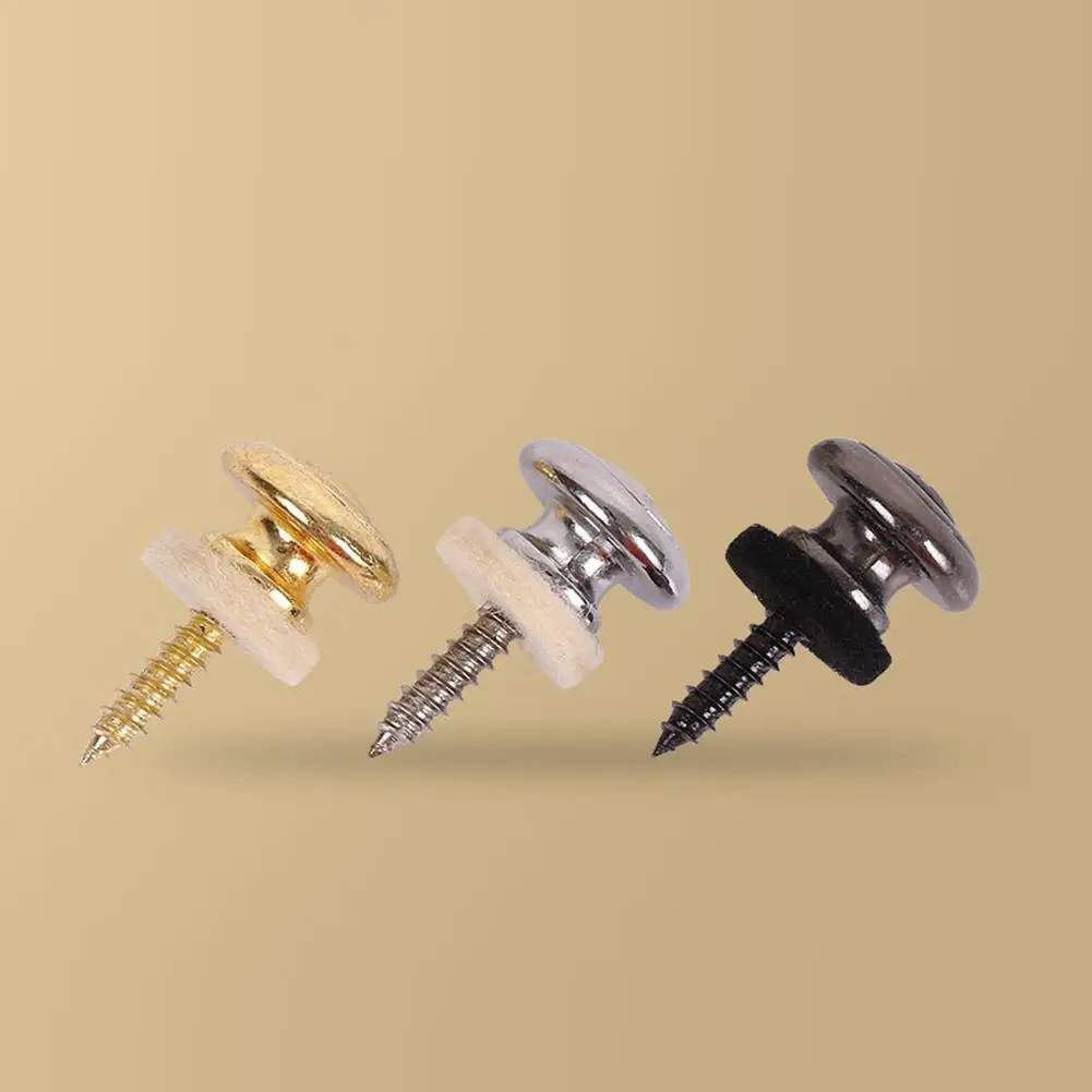 1pcs gitarre strap locks ende pins schwanz nagel lock taste heringe schraube flach kopf für akustische klassische e gitarre ukulele werkzeug free