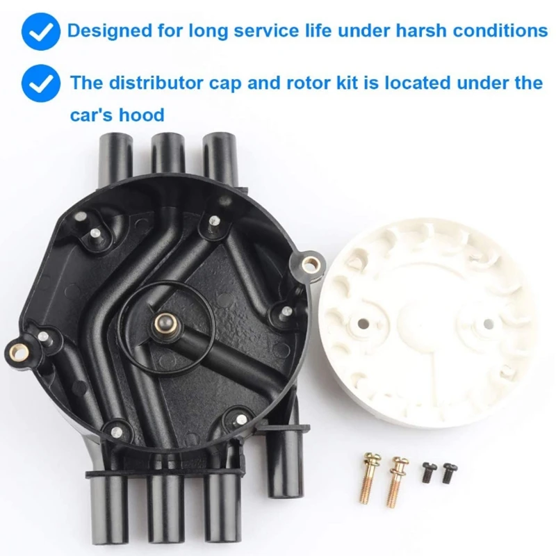 Новый колпачок распределителя системы зажигания &amp Ротор комплект для Chevrolet GMC