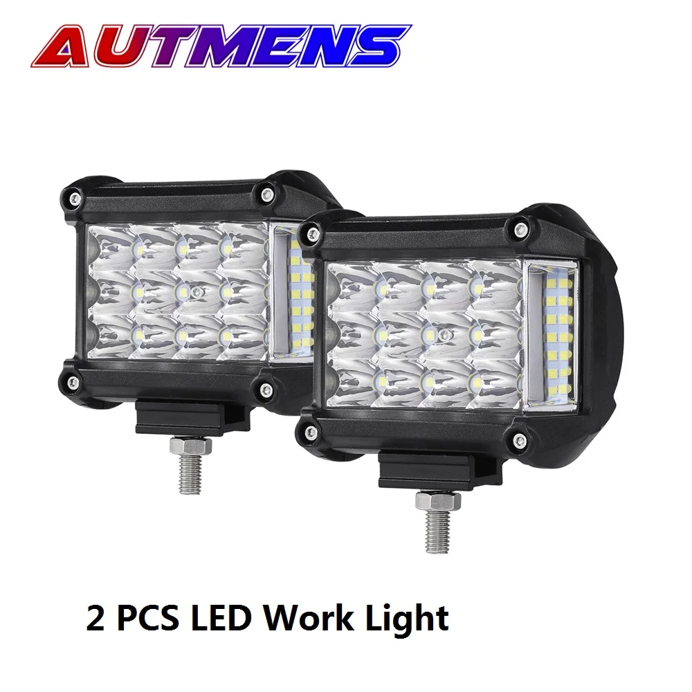 Трехрядсветодиодный светодиодсветильник световая балка 4 дюймовые боковые