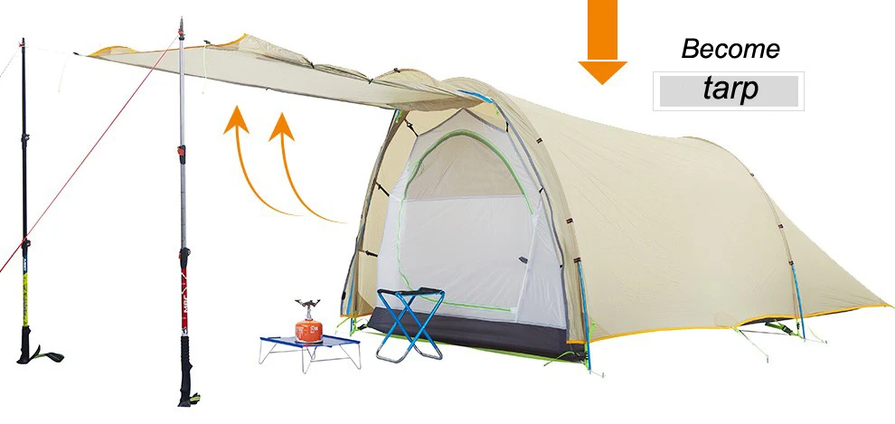 Asta gear Windchaser 2 20D кремния нейлон Открытый кемпинг Hikking Сверхлегкий