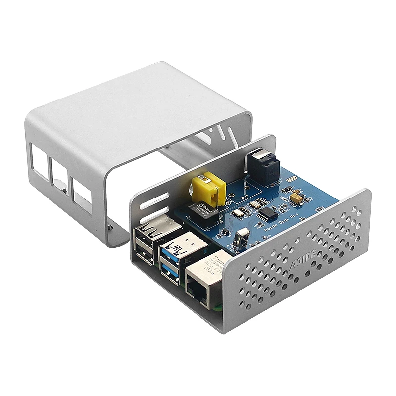 Raspberry Pi 4 AOIDE DIGI PRO цифровая звуковая карта | чехол из алюминиевого сплава металлический корпус для Raspberry Pi 4 Модель B/3B+/3B