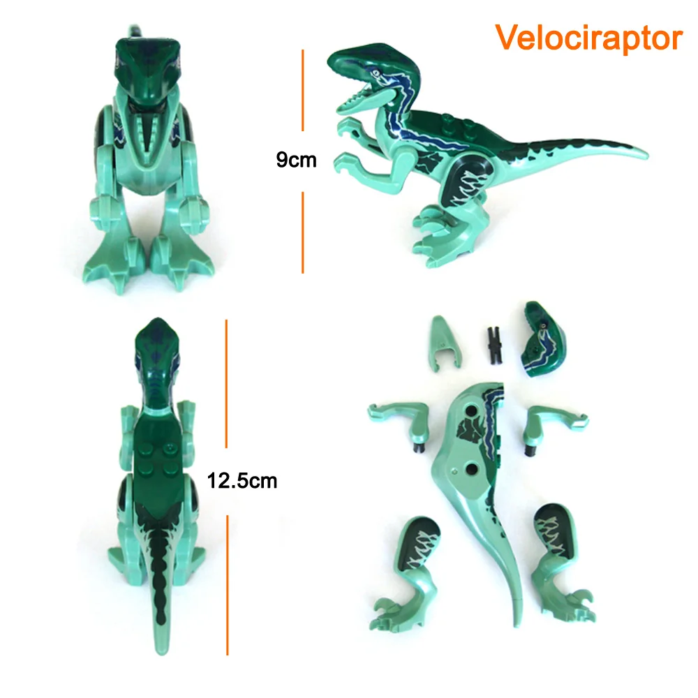 Kitoz Big Size Jurassic Dinosaur World Tyrannosaurus Rex IndoRaptor Triceratops Figure Building Block Toy | Игрушки и хобби