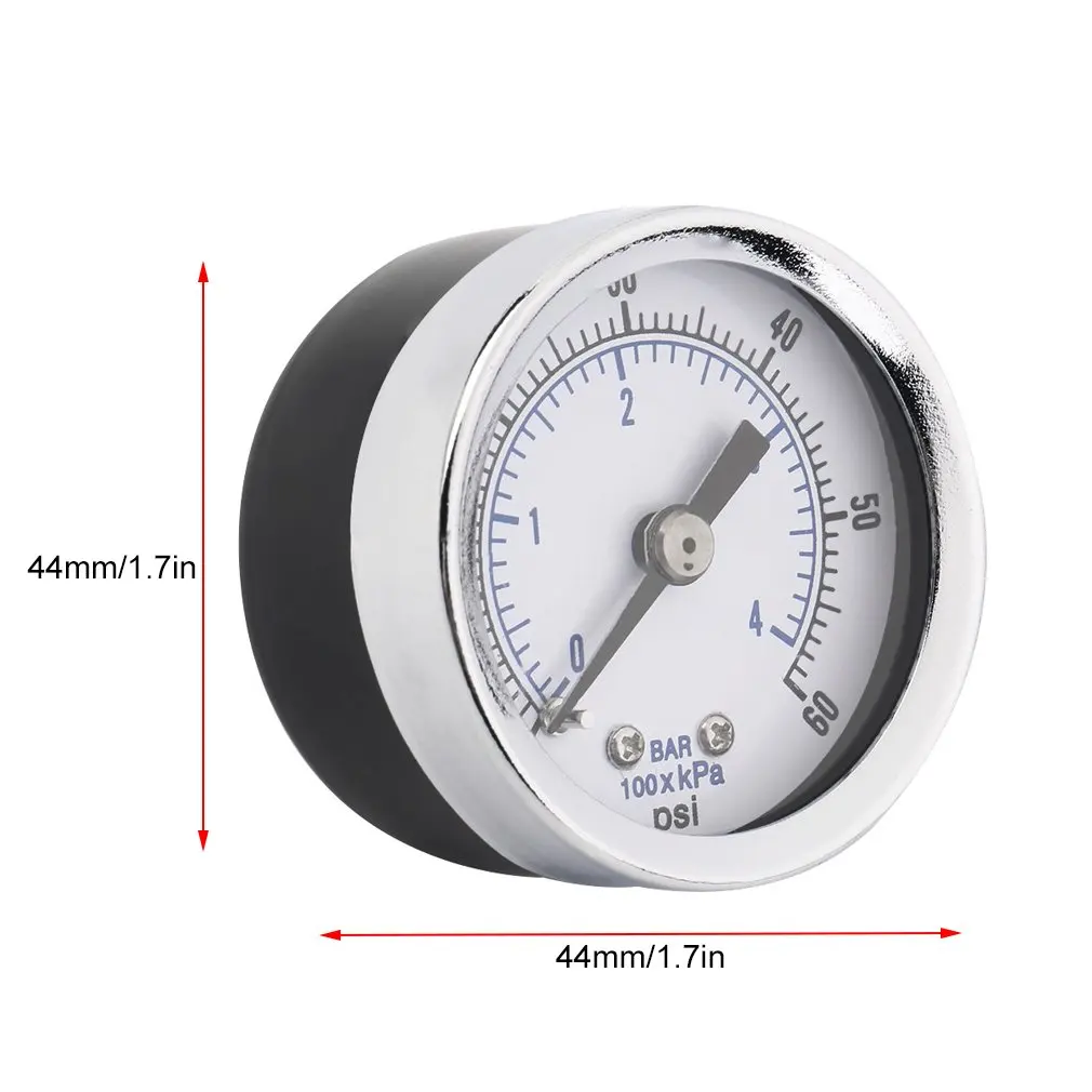 

2016 high quality 1/8'' NPT Air Compressor Hydraulic Pressure Gauge 0-60 PSI Back Mount Worldwide Store