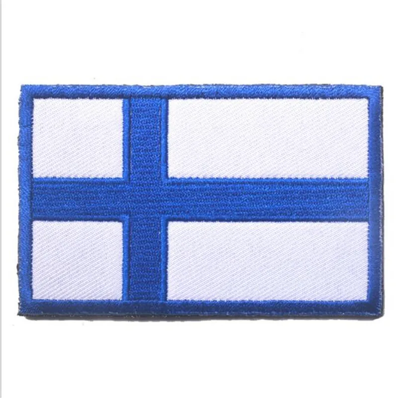 Сувениры нашивка с вышивкой флагом страны Исландии Норвегии Финляндии Дании на липучке одежда Боевая