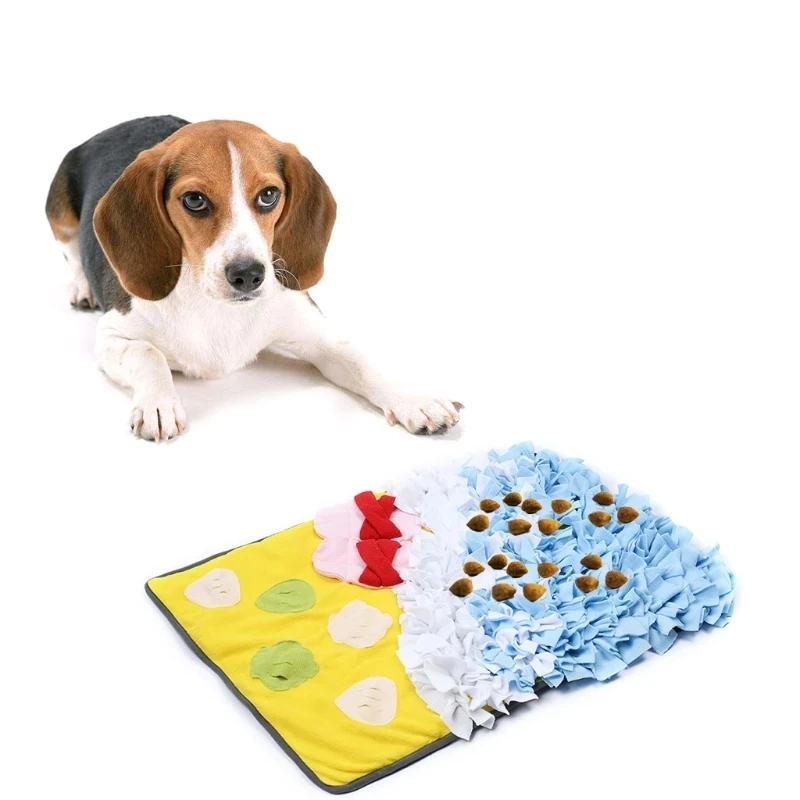 

Dog Toys Increase IQ Snuffle Mat Slow Dispensing Feeder mat Pet Puzzle Puppy Training Games Feeding Food Intelligence Toy